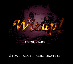 Wizap! - Ankoku no Ou (Japan) (Beta) Title Screen